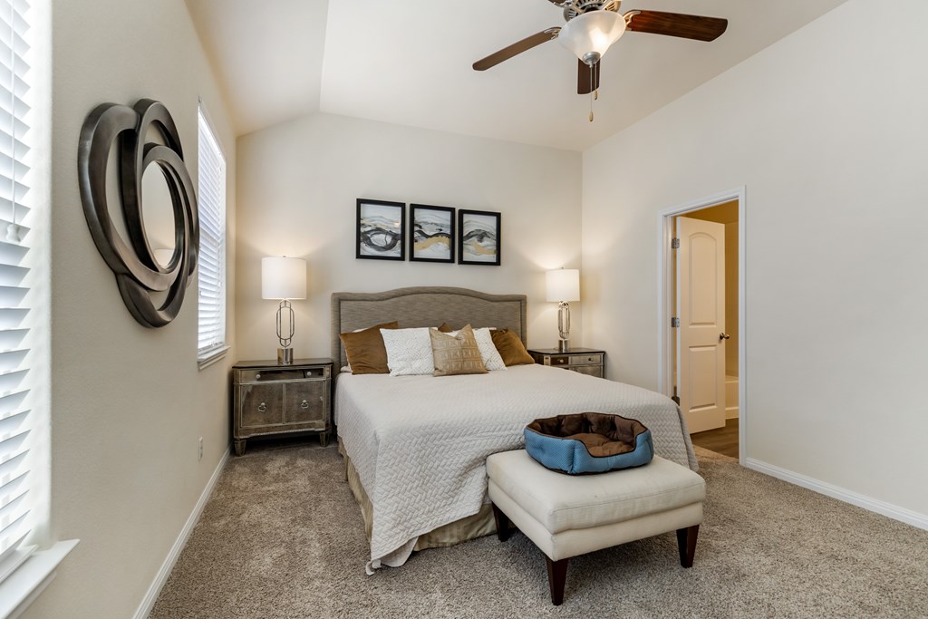 Secondary bedroom with attached bathroom