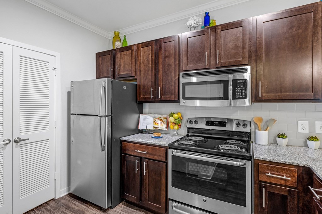 Traditional Kitchen with Cherry Wood Cabinetry