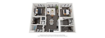 Badlin Floor Plan | 2 Bedroom | Scheme A