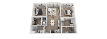 Tahoma Floor Plan | 2 Bedroom | Scheme B