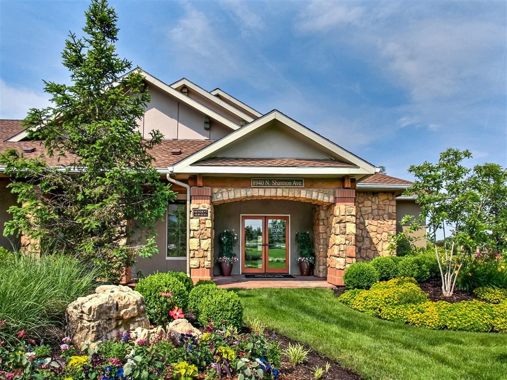 Outside of the clubhouse building