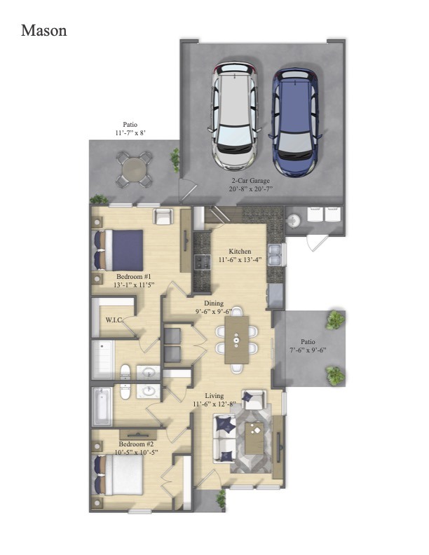 Two Bedroom house for rent in denton, build to rent, homes for rent in Denton, professionally managed rental home community, private yards, low maintenance, pet-friendly.