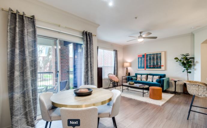 Aventura on Briar Forest - One Bedroom Model Combined Living and Dining Room