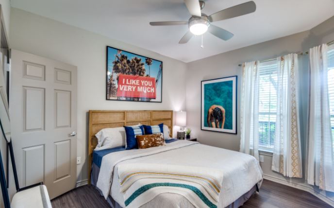 Spacious One Bedroom Model Bedroom