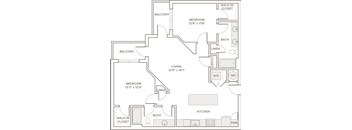 A black and white image of a house floor plan.