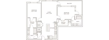 A black and white image of a house floor plan.