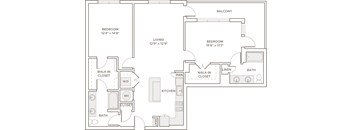 A black and white image of a house floor plan.