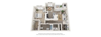 a floor plan of a 1 bedroom floor plan