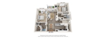 a 3 bedroom floor plan  summit  460 sq ft