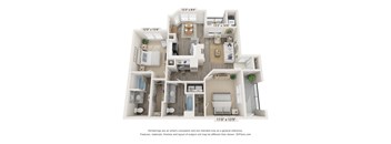 a floor plan of a 1 bedroom floor plan