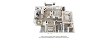 a floor plan of a 1 bedroom floor plan