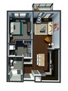 1 Bed 1 Bath Apartment - Up to 820 sq.ft. Luxury Nashville Apartments for Rent
