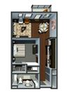 1 Bed 1 Bath Apartment - Up to 804 sq.ft. Luxury Nashville Apartments for Rent
