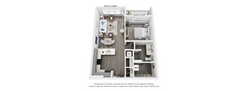 1 bed 1 bath floorplan