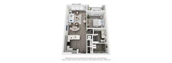 1 bed 1 bath floorplan