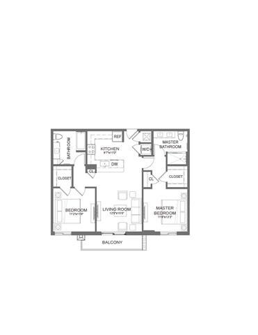 the silver and white floor plan of a house