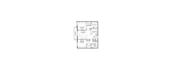 the positions of the floor plans of the two bedrooms