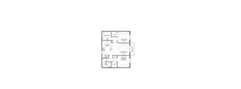 the floor plan of the house drawn on a white background