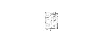 the silver and black floor plan of a house