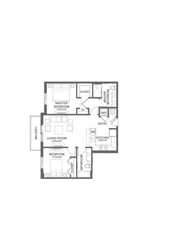 the floor plans of the apartments