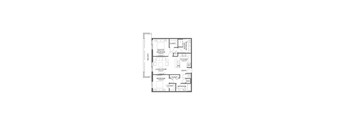 the floor plan of the apartment