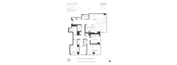 the floor plan of one chicago apartments
