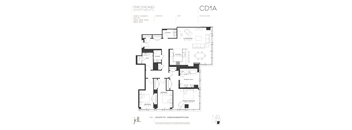 the floor plan of one chicago apartments
