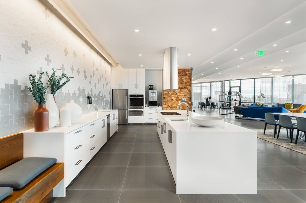 Ora Seaport Clubhouse Kitchen