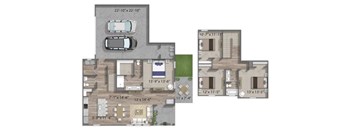 four bedroom townhome in anna, texas with yard and garage