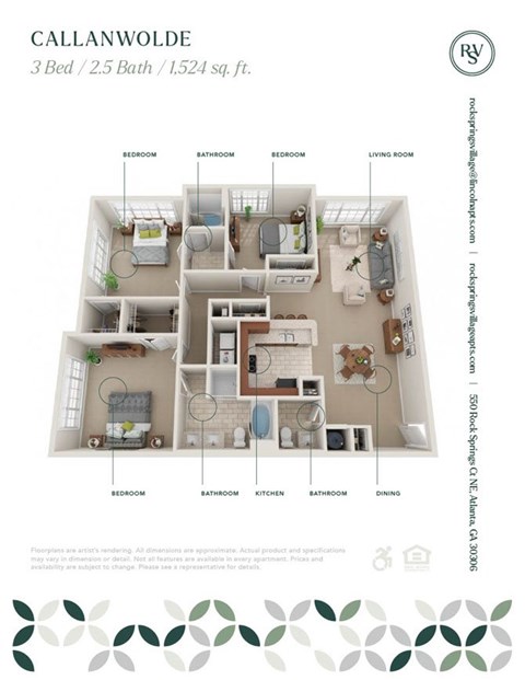 550 Rock Springs Court NE 1-4 Beds Apartment for Rent - Photo Gallery 107