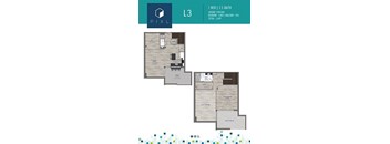 plan of the l3 floor plan with bedrooms and baths