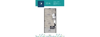 floor plan of a studio apartment