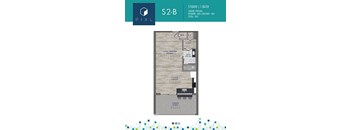 semantic floor plan of a studio apt with roommates
