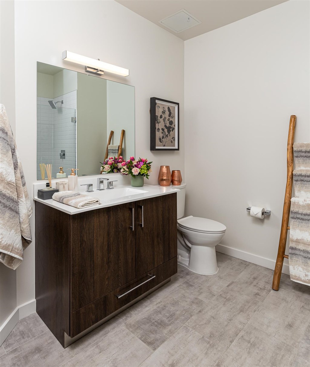 a bathroom with a toilet and a sink and a mirror