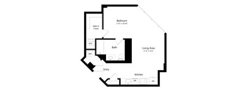 an illustration of a floor plan of a house with an open floor plan and floor