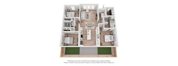 3 bedroom 2 bathroom home for lease with hardwood style flooring