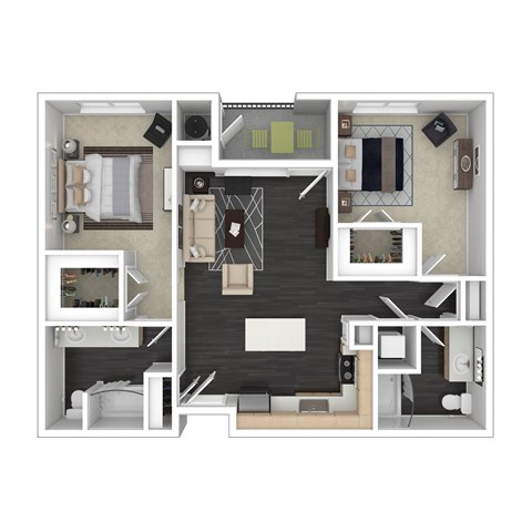 a floor plan of a 560 sq. ft. apartment