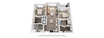 a 3 bedroom floor plan of a 2100 sq ft
