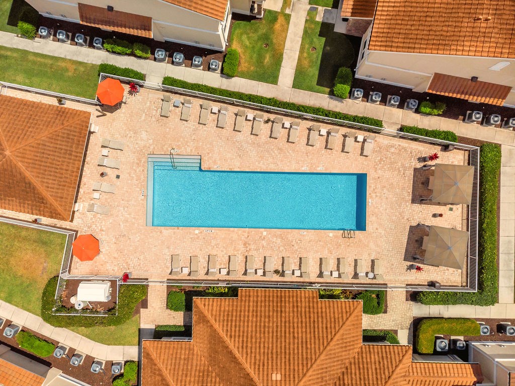aerial view of kitchen
