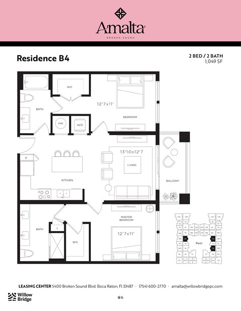 the floor plan of residence b4