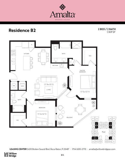 the floor plan of residence b2