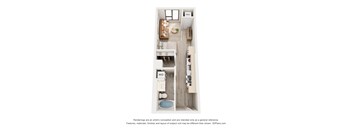 a floor plan of a bedroom with a closet and a bathroom