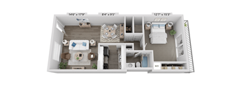 a 2 bedroom floor plan is available at the crossings at white marsh apartments in white marsh,