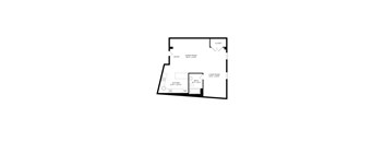 floor plan of 55 north luxury apartments to rent in the north end of boston