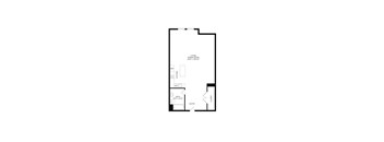 floor plan of 55 north luxury apartments to rent in the north end of boston