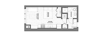 a floor plan of a small apartment