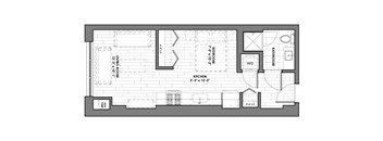 a floor plan of a small apartment