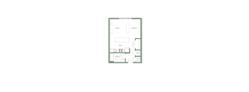 A floor plan of a house with labeled rooms.