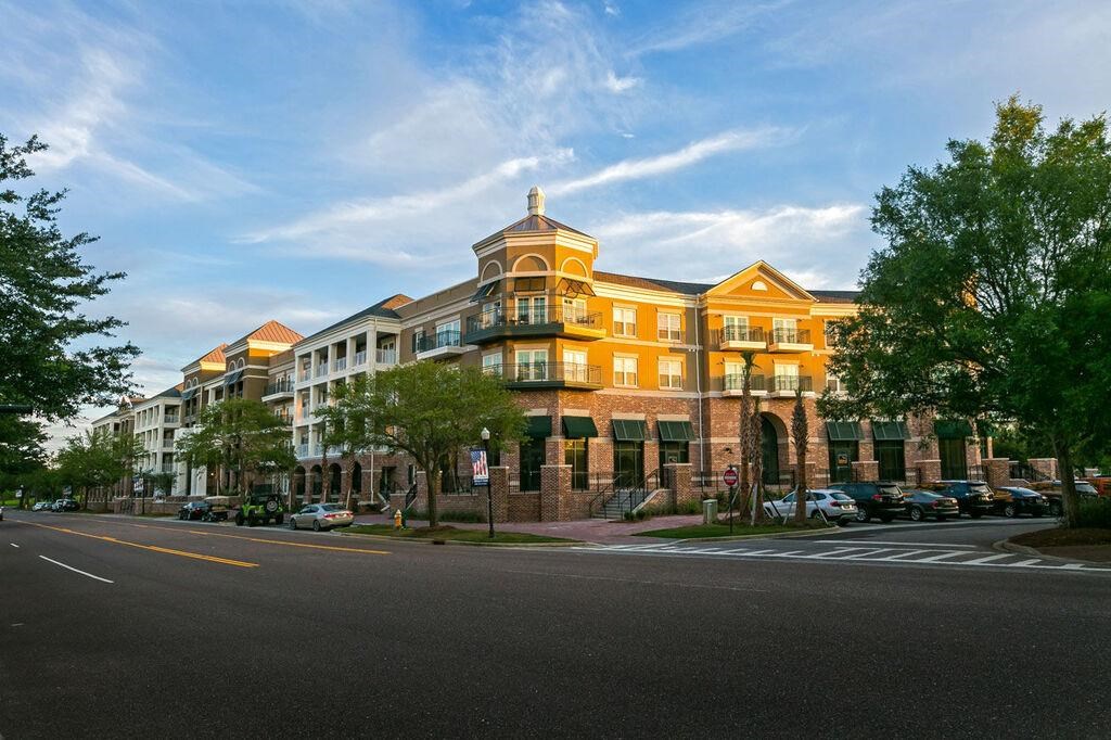 a building on the corner of a city street