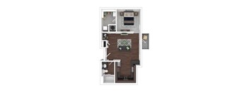 a1 floor plan  1 bedroom  1190 square feet